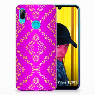Siliconen Hoesje Huawei P Smart 2019 Barok Roze Siliconen Hoesje Huawei P Smart 2019 Barok Roze
