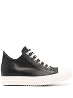 Rick Owens baskets en cuir à plateforme - Noir