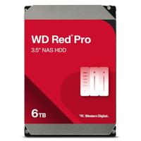 Western Digital WD Red Pro NAS Harde Schijf 6 TB (NASware-firmware Voor Compatibiliteit, 3,5 Inch, 7200 RPM, SATA 6 Gb/s, CMR, Werkbelasting 180 TB/jaar)