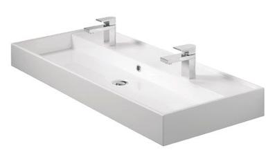 Tiger Items wastafelblad 105 cm polybeton wit Tiger Items wastafelblad 105 cm polybeton wit