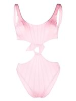 Noire Swimwear maillot de bain à découpes - Rose