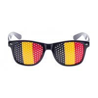 Zwarte Belgie supporters bril voor volwassenen - thumbnail