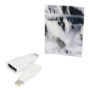 LogiLink CV0110 Adapter [1x Mini-DisplayPort stekker - 1x DVI-bus 24+1-polig, HDMI-bus, VGA-bus] Zwart