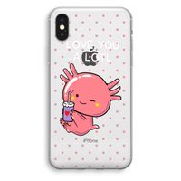 Love You A Lotl: iPhone X Transparant Hoesje