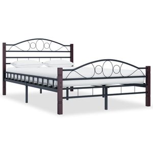 Bedframe metaal zwart 120x200 cm