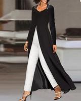 Regular Fit Casual V Neck Plain Jumpsuit