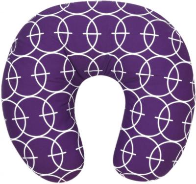 Interbaby voedingskussen Cirkel junior 65 x 65 cm katoen lila