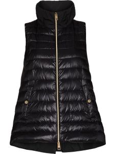 Herno gilet matelassé à fermeture zippée - Noir