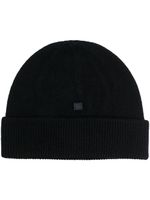 Acne Studios bonnet en laine à ourlet retourné - Noir - thumbnail