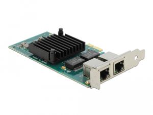 Delock 88502 PCI Express x1-kaart 2 x RJ45 Gigabit LAN i350