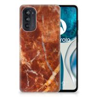 Motorola Moto G52/G82 TPU Siliconen Hoesje Marmer Bruin