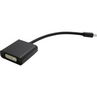 Value 12.99.3128 DisplayPort-kabel Mini-displayport / DVI Adapterkabel Mini DisplayPort-stekker, DVI-D 24+1-polige bus 0.15 m Zwart - thumbnail