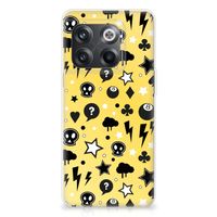 Silicone Back Case OnePlus 10T Punk Geel - thumbnail