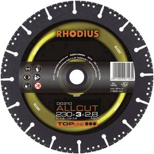 Rhodius 303390 DG210 ALLCUT Diamanten doorslijpschijf Diameter 180 mm Boordiameter 22.23 mm 1 stuk(s)