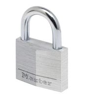 Masterlock 50mm - 25mm hardened steel shackle, 7mm diam. - double locking - 5-pin - 9150EURD