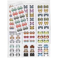 Creativ Company 28933 stickers, diverse kleuren (papier, diverse kleuren, 75 mm, 150 mm, 10 vellen