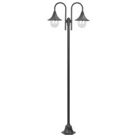 VidaXL Paalverlichting tuin E27 220 cm aluminium brons 2-delig