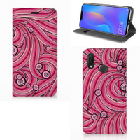 Huawei P Smart Plus Bookcase Swirl Pink - thumbnail