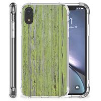 Apple iPhone Xr Stevig Telefoonhoesje Green Wood - thumbnail