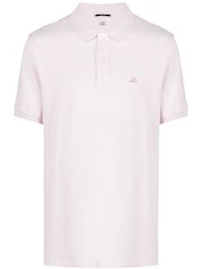 C.P. Company logo-patch piqué polo shirt - Rose