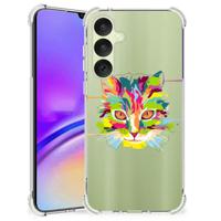 Samsung Galaxy A35 Stevig Bumper Hoesje Cat Color