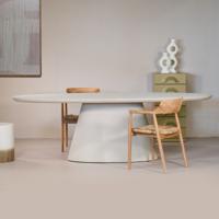 Eettafel Cleo Ovaal Beige 300cm - Giga Meubel