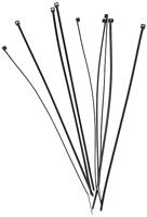 fischer Kabelbinders UBN, hoogwaardige kabelhouders (100 stuks, 2,5 x 200 mm) van nylon-polyamide, voor bevestiging van kabels en buizen, halogeen- en siliconenvrij, zwart