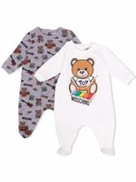 Moschino Kids trousseau de naissance à imprimé ourson - Blanc