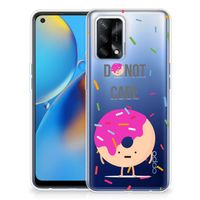 OPPO A74 4G Siliconen Case Donut Roze - thumbnail