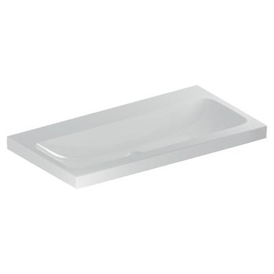 Geberit iCon Light wastafel 90x48 cm, zonder kraangat, zonder overloop, met KeraTect, wit
