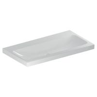 Geberit iCon Light wastafel 90x48 cm, zonder kraangat, zonder overloop, met KeraTect, wit
