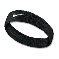 Nike Swoosh hoofdband zwart/wit