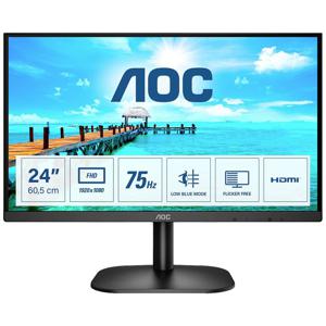 AOC 24B2XHM2 LED-monitor Energielabel E (A - G) 60.5 cm (23.8 inch) 1920 x 1080 Pixel 16:9 4 ms VGA, HDMI, Hoofdtelefoon (3.5 mm jackplug) VA LCD