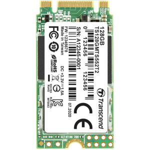 Transcend MTS552T2 128 GB SATA M.2 SSD 2242 harde schijf SATA 6 Gb/s Industrial TS128GMTS552T2