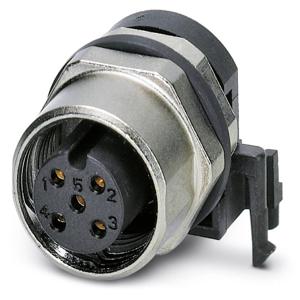 Phoenix Contact 1438024 Sensor/actuator inbouwconnector M12 Aantal polen: 5 Bus, inbouw 10 stuk(s)