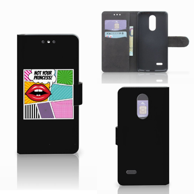 LG K4 (2017) Wallet Case met Pasjes Popart Princess