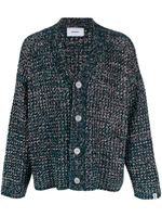 Bonsai cardigan en maille épaisse à col v - Vert