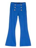 Balmain Kids pantalon ample à boutons décoratifs - Bleu