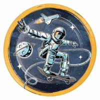 Haza Witbaard Astronaut Bordjes, 8st. - thumbnail