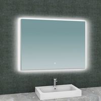 Badkamerspiegel BWS Luc Rechthoek Inclusief LED Verlichting Backlight 100 cm