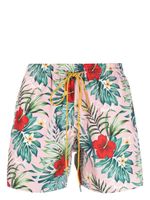 RHUDE short de bain imprimé à lien de resserrage - Rose