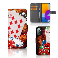 Samsung Galaxy M52 Wallet Case met Pasjes Casino - thumbnail