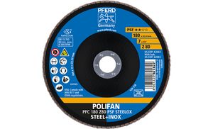 PFERD 67768185 PFC 180 Z 80 PSF STEELOX Lamellenschijf Diameter 180 mm Boordiameter 22.23 mm RVS, Staal 10 stuk(s)