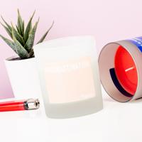 Kaars Met Tekst - Procrastination