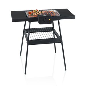 Tristar BQ-2870 Elektrische Barbecue Staand - Te gebruiken als Tafel BBQ - 36,5 x 25,5 cm - Zwart