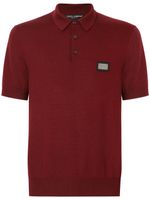 Dolce & Gabbana polo DG Essentials en laine - Rouge