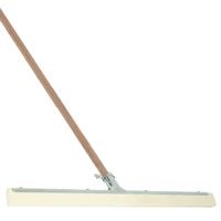 Vloertrekker/douchetrekker voor water metaal/rubber 55 cm met houten steel 130 cm