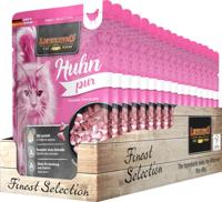 Leonardo zak [16 x 85 g pure kip] | natvoer zonder granen voor katten | compleet voer in praktische afzonderlijke porties