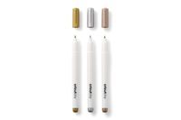 Cricut Permanent markers 1.0mm, 3er Stiftset Goud, Zilver, Koper - thumbnail