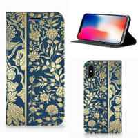 Apple iPhone X | Xs Smart Cover Beige Flowers - thumbnail